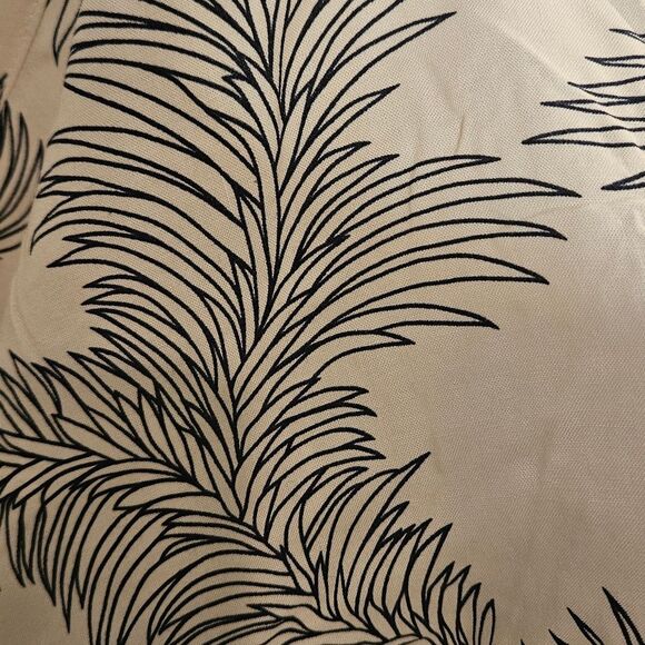 Angels by the Sea Palm Tree Leaves Olive Rayon Short Dress Size S/M - Picture 6 of 13